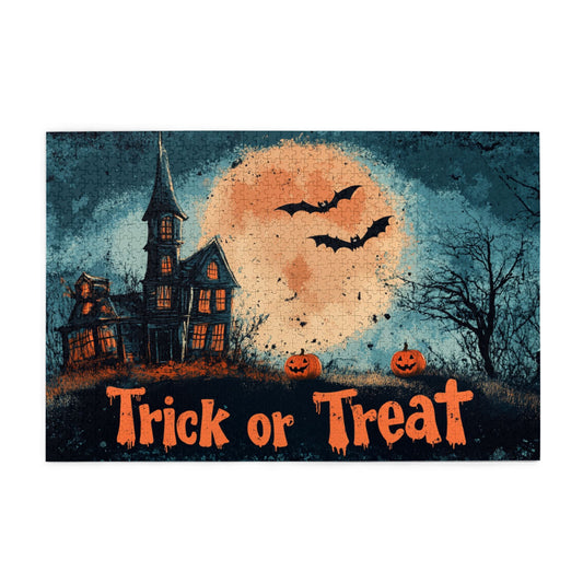 1000-Piece Halloween Theme Puzzle - Premium Wooden Puzzle with Precision Fit, 75cm x 50cm