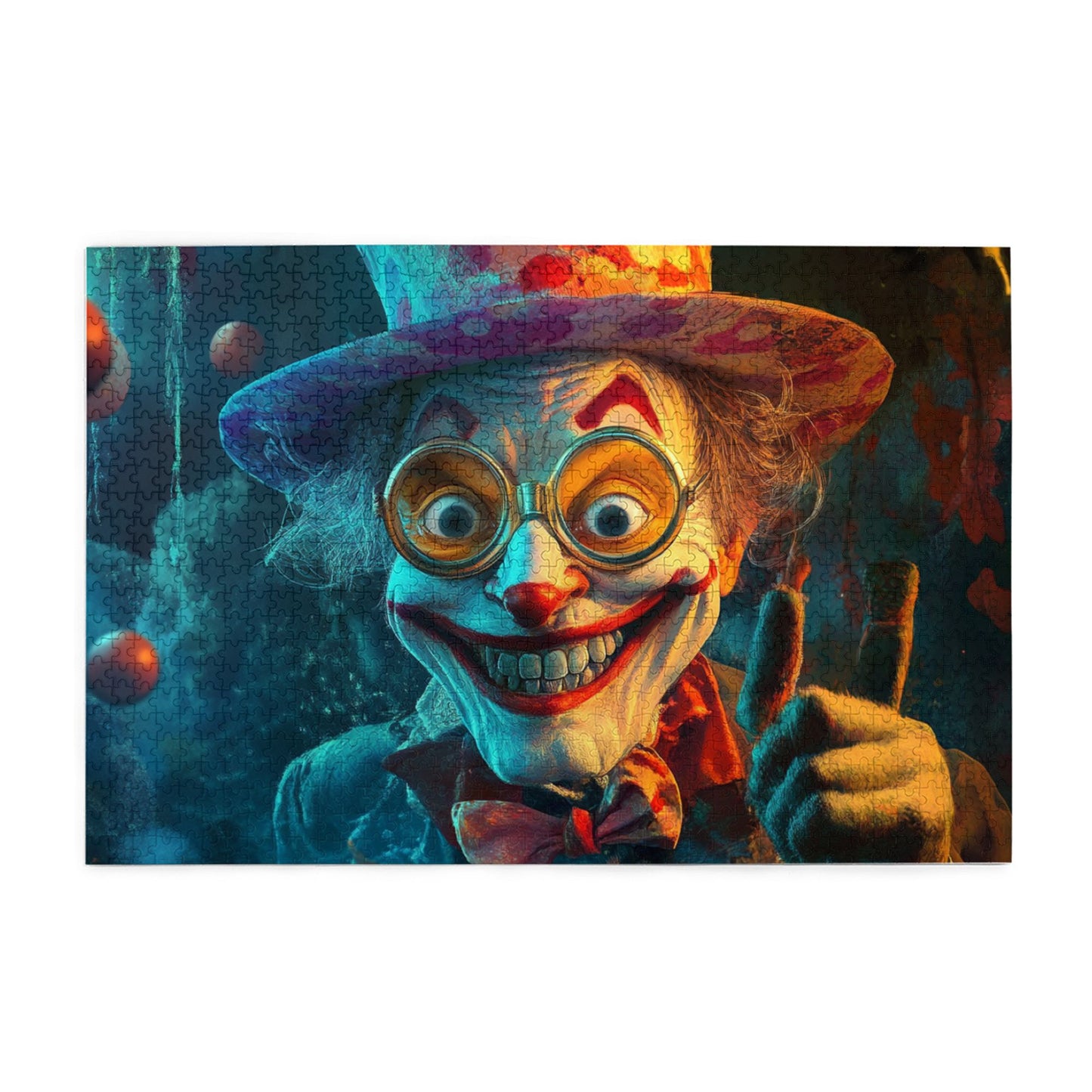 1000-Piece Creepy Clown Puzzle - Premium Wooden Puzzle with Precision Fit, 75cm x 50cm