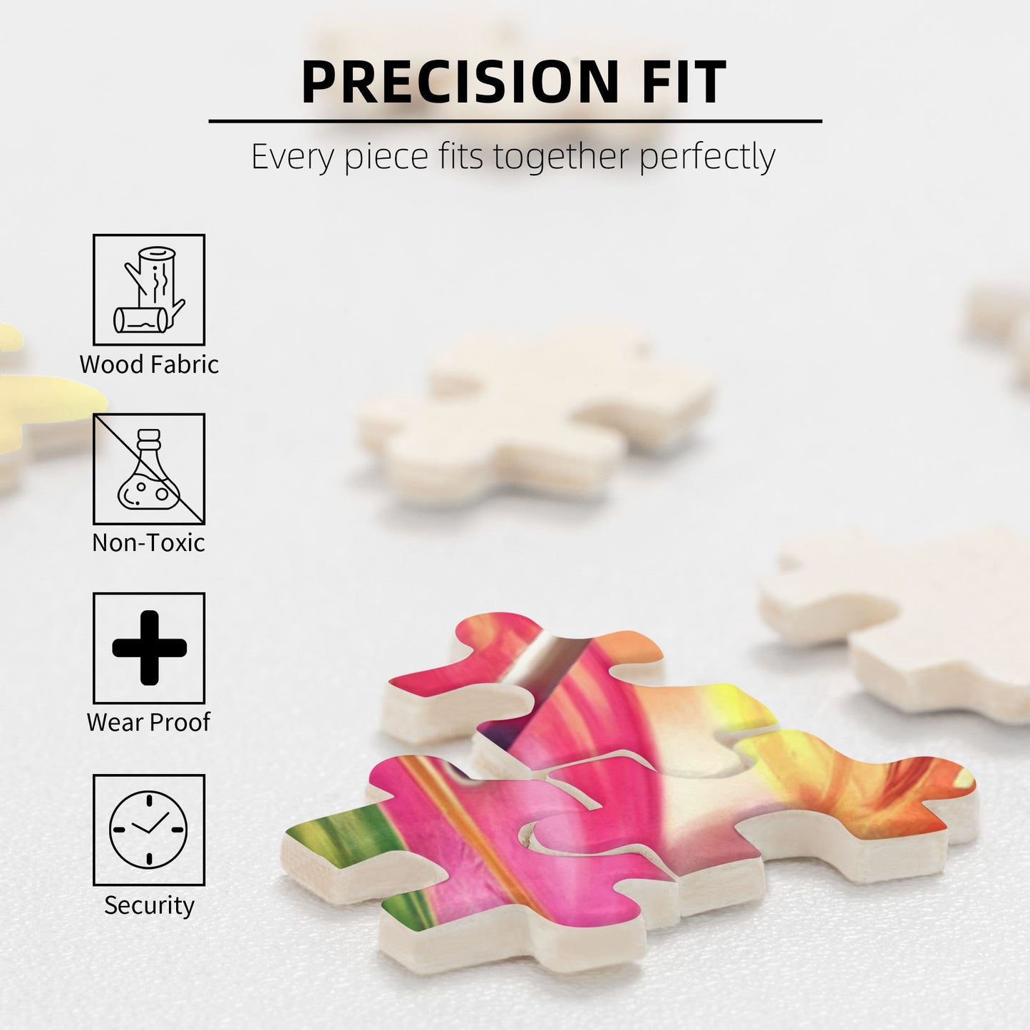 1000-Piece Party-Themed Puzzle - Premium Wooden Puzzle, Artistic Trendy Design, Precision Fit, 75cm x 50cm